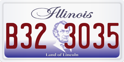 IL license plate B323035