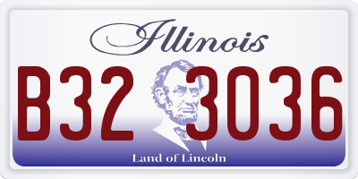 IL license plate B323036