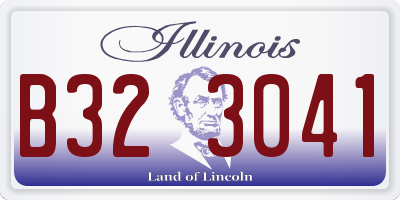 IL license plate B323041