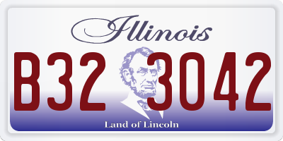 IL license plate B323042