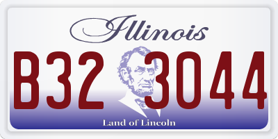 IL license plate B323044