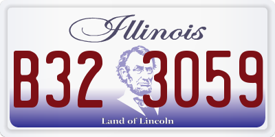 IL license plate B323059