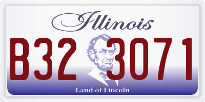 IL license plate B323071