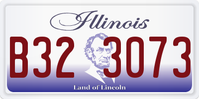 IL license plate B323073