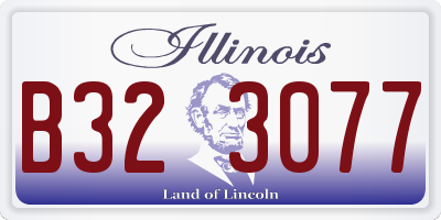 IL license plate B323077