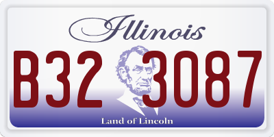 IL license plate B323087