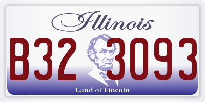 IL license plate B323093