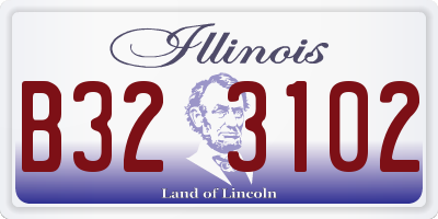IL license plate B323102