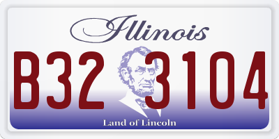 IL license plate B323104
