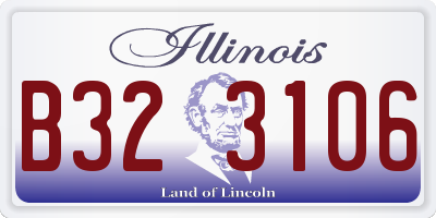 IL license plate B323106