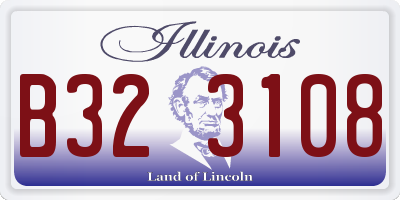 IL license plate B323108
