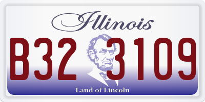 IL license plate B323109