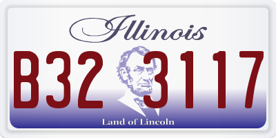 IL license plate B323117
