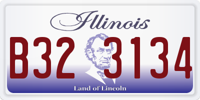 IL license plate B323134