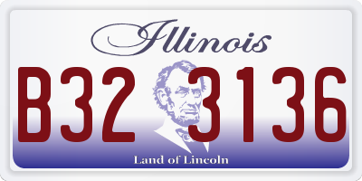 IL license plate B323136