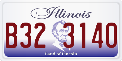 IL license plate B323140