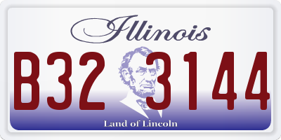 IL license plate B323144
