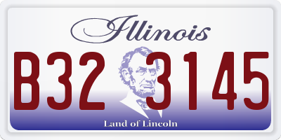 IL license plate B323145