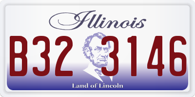 IL license plate B323146