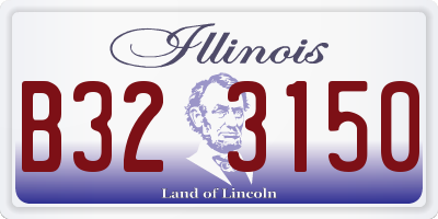 IL license plate B323150