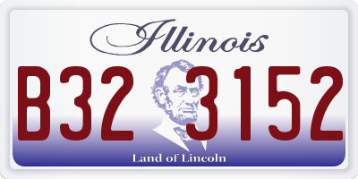 IL license plate B323152
