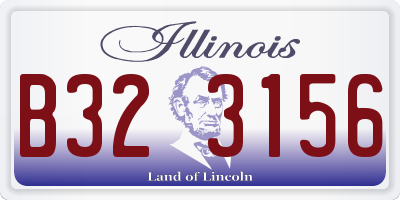 IL license plate B323156