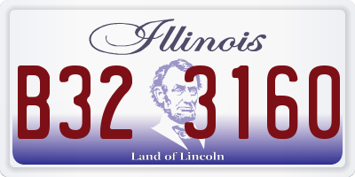 IL license plate B323160
