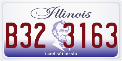 IL license plate B323163