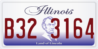 IL license plate B323164
