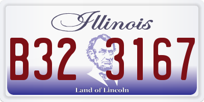 IL license plate B323167