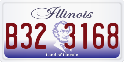 IL license plate B323168