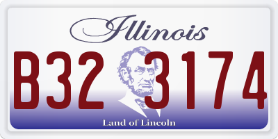 IL license plate B323174