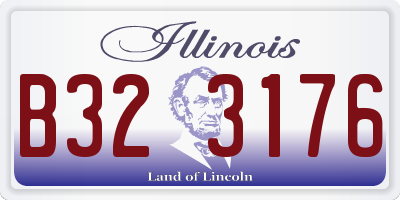 IL license plate B323176