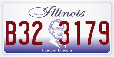 IL license plate B323179