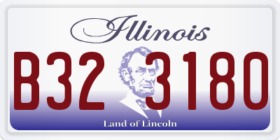 IL license plate B323180