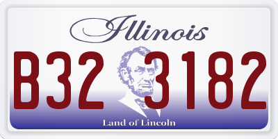 IL license plate B323182