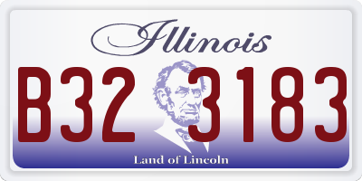 IL license plate B323183