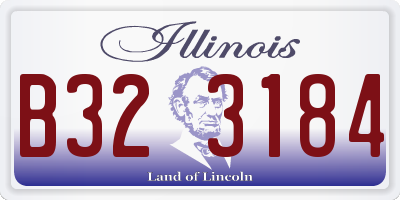 IL license plate B323184
