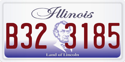 IL license plate B323185