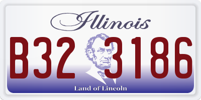 IL license plate B323186