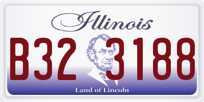 IL license plate B323188
