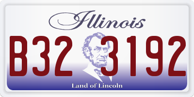 IL license plate B323192
