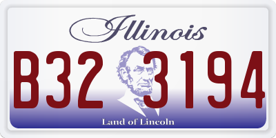 IL license plate B323194