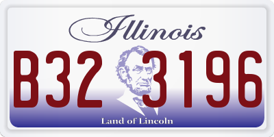 IL license plate B323196