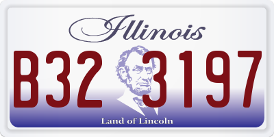 IL license plate B323197
