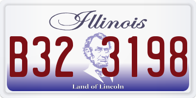 IL license plate B323198