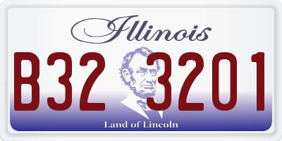IL license plate B323201