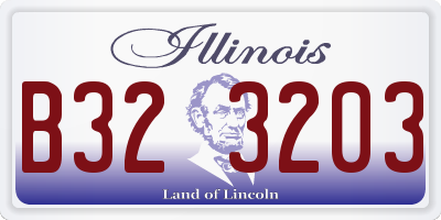 IL license plate B323203