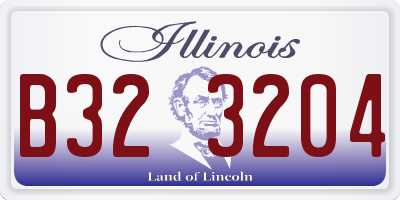 IL license plate B323204