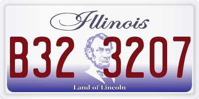 IL license plate B323207